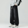 Men's Loose-fit Straight-leg Patchwork Jeans