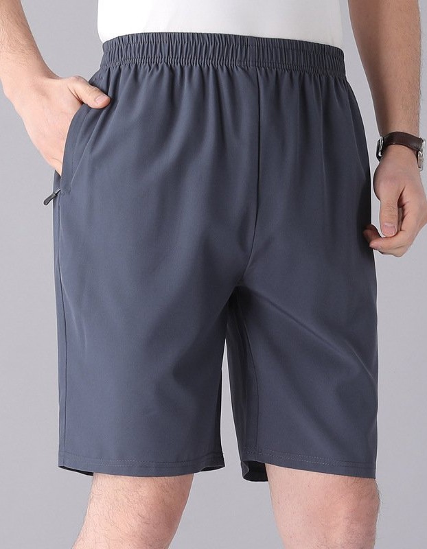 Solid Color Black Loose High Waist Comfort Breathable Middle-aged Breeches