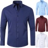 Four-way Stretch Wrinkle-resistant Lightweight Mens Non-iron Shirt
