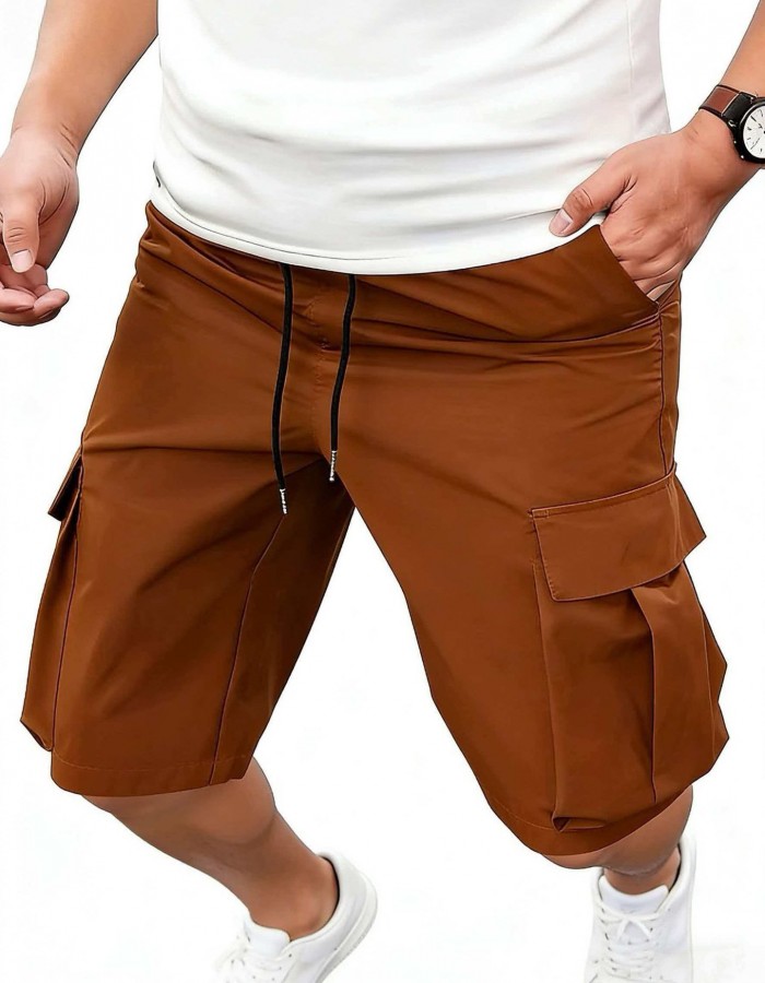 Men's Loose-Fit Casual Pants With Multiple Pockets
