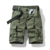 Micro Elastic Multi-pocket Workwear Loose Straight Casual Shorts