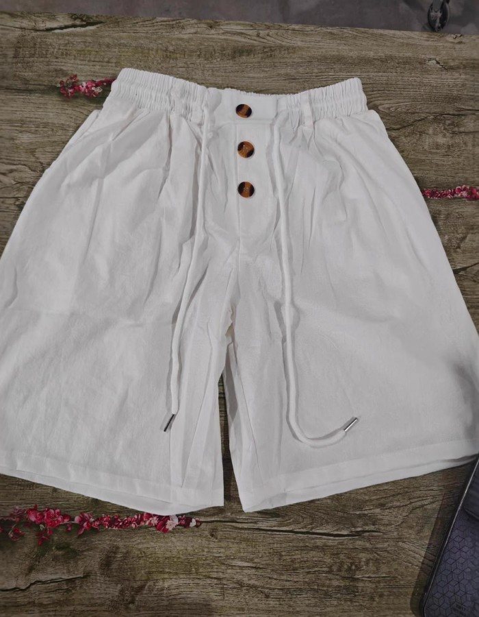 Men's Loose-Fit American-Style Linen Beach Casual Washed Button-Up