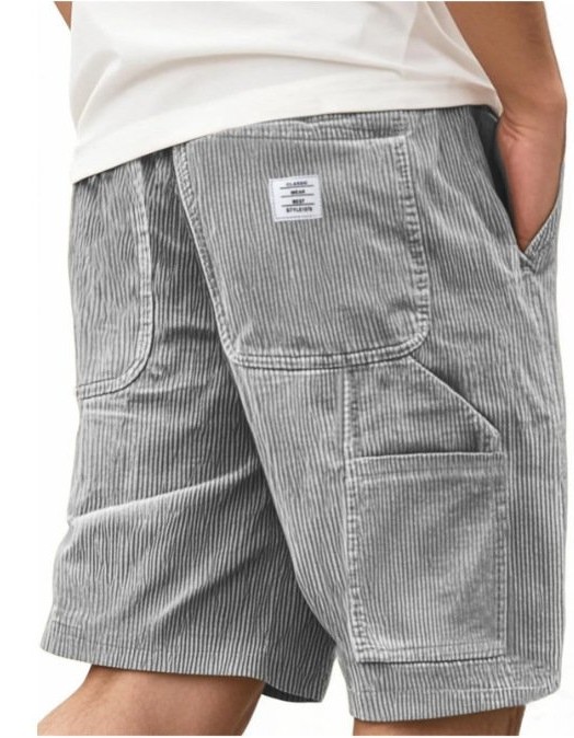 Men's Multi-Pocket Workwear Vintage Corduroy Shorts