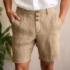 Comfortable And Breathable Cotton-blend Shorts For Leisure And Vacation