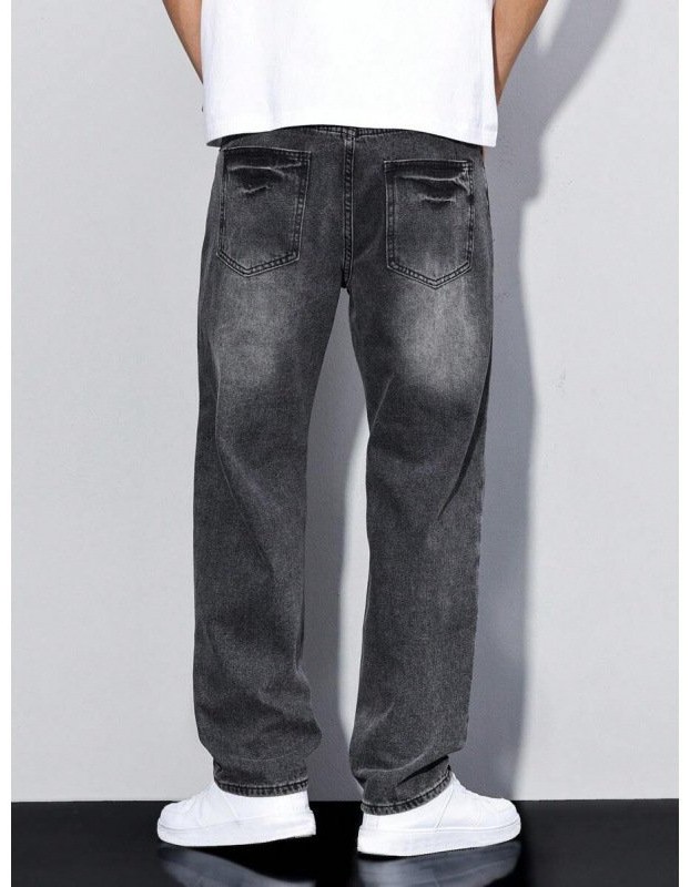 Men's Casual Straight-leg Loose Long Jeans