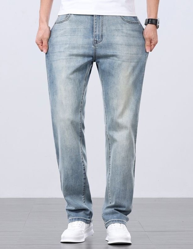 Loose Straight Summer Thin Men's Jeans