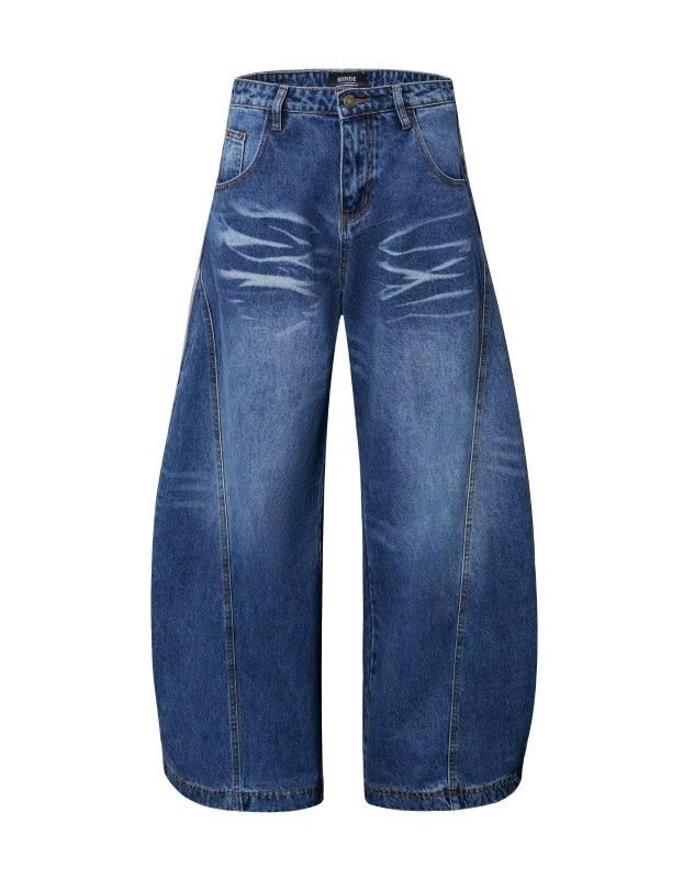 Mens High-Street Relaxed Premium-Looking Versatile Wide-Leg Pants
