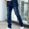 Slim Fit Stretch Men's Youth Blue Casual Pants