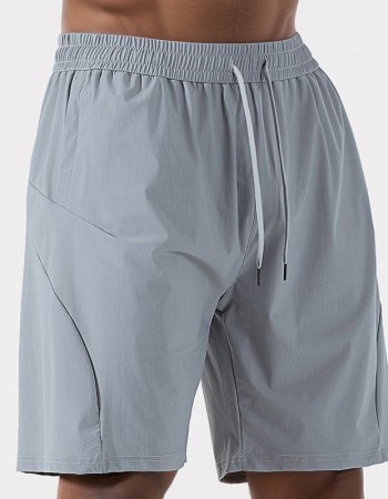 Men's Summer Loose-Fit Sports Casual Ice Silk Quick-Drying Breathable Running Fitness Training Shorts