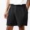 Draping Effect Elastic Waist Tie Hole Mesh Casual Pleated Shorts