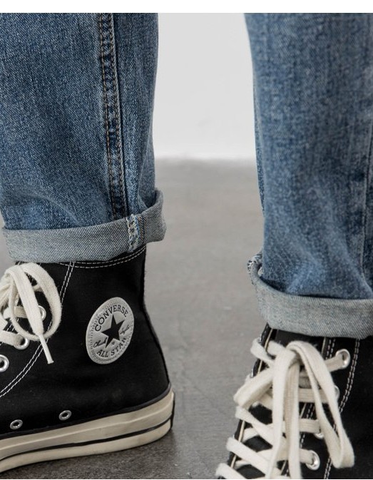 Light-colored Jeans Men's Loose Straight Ripped Leisure Tapered Stretch