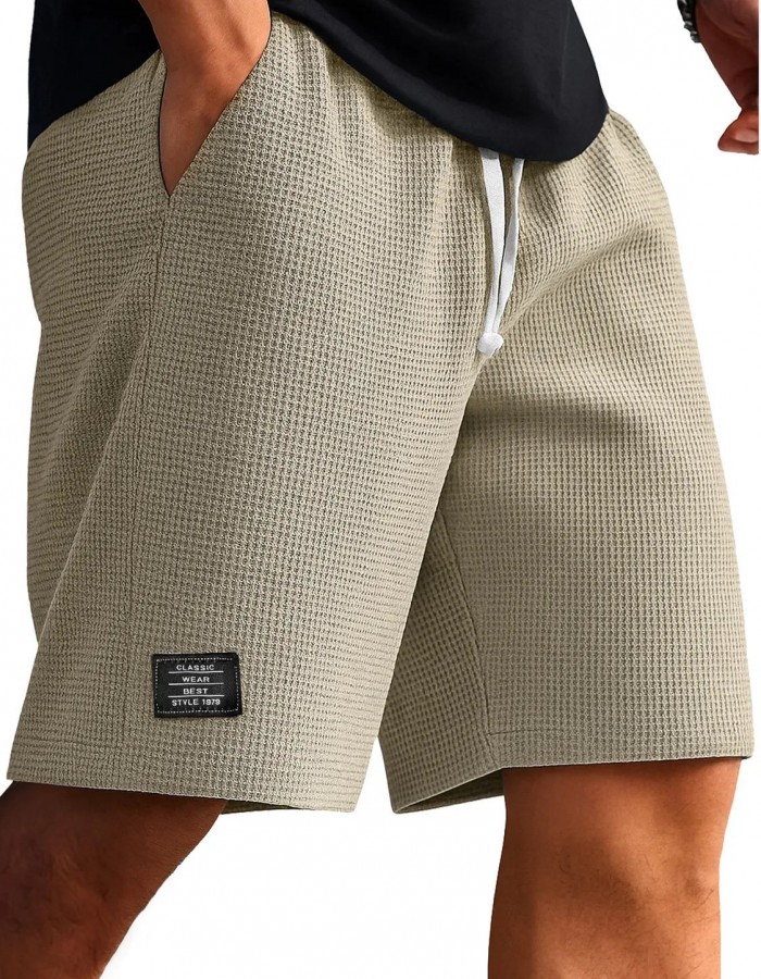Waffle-Weave Cropped Pants Mens Mid-Years Pants