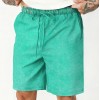 Mens Relaxed-fit Washed-and-distressed Casual Shorts
