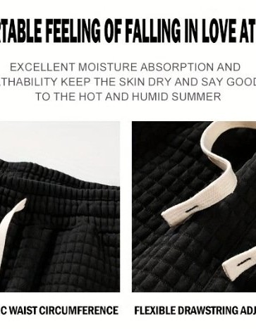 Men's Casual Loose Striped Webbing Trendy Plaid Sports Shorts