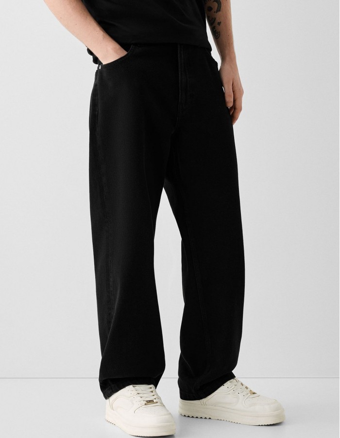 Creative Casual Versatile Men's Straight Jeans