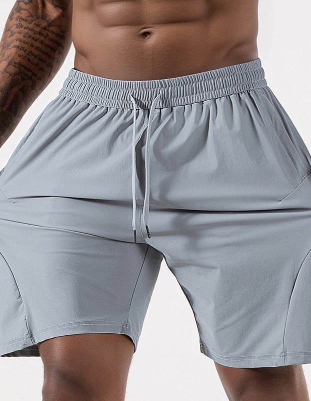 Men's Summer Loose-Fit Sports Casual Ice Silk Quick-Drying Breathable Running Fitness Training Shorts