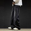 Washed Casual High-Street Loose Wide-Leg Cargo Pants