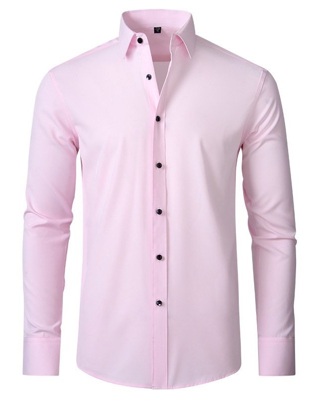 Four-way Stretch Wrinkle-resistant Lightweight Mens Non-iron Shirt