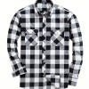 Mens Stylish Long-Sleeve Lapel Shirt