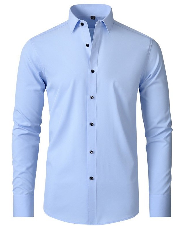 Four-way Stretch Wrinkle-resistant Lightweight Mens Non-iron Shirt