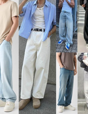 Creative Casual Versatile Men's Straight Jeans