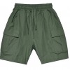 Casual Men's Loose Big Pocket Cargo Green Shorts