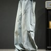 Washed Casual High-Street Loose Wide-Leg Cargo Pants