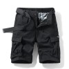 Micro Elastic Multi-pocket Workwear Loose Straight Casual Shorts
