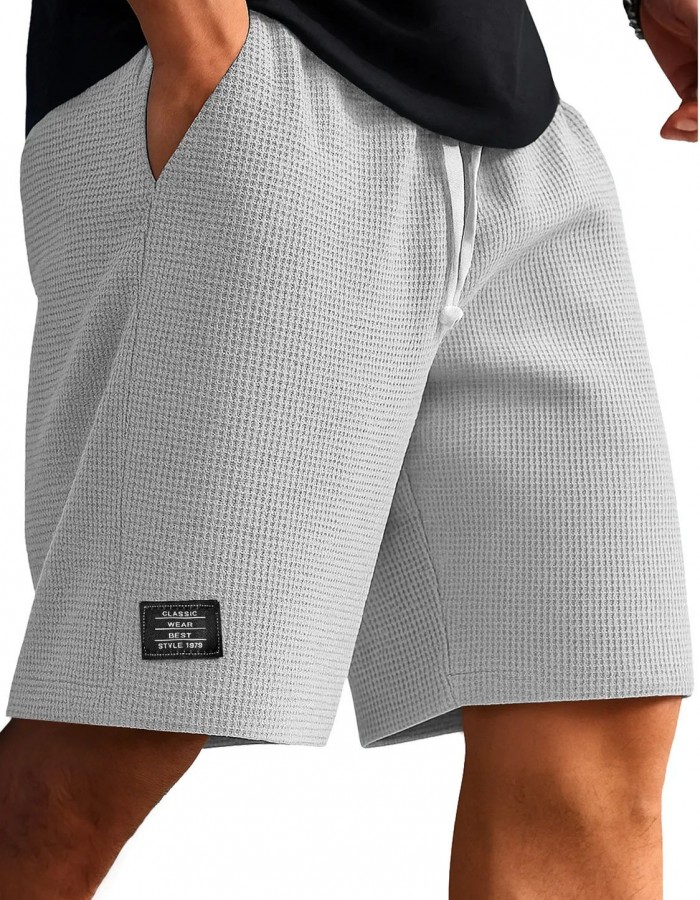 Waffle-Weave Cropped Pants Mens Mid-Years Pants