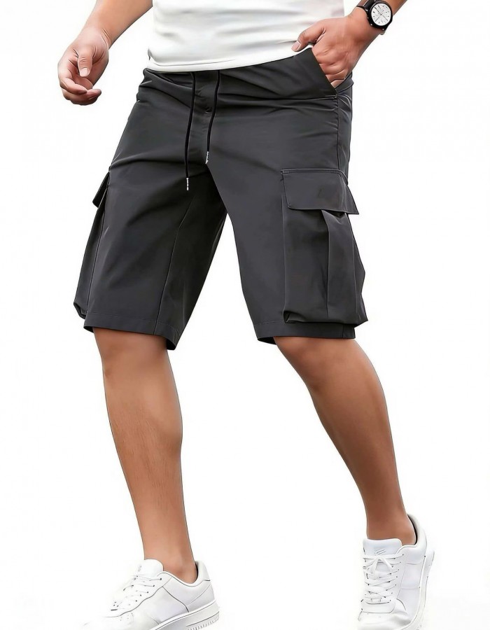 Men's Loose-Fit Casual Pants With Multiple Pockets