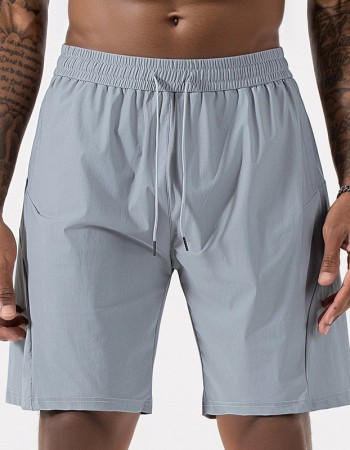 Men's Summer Loose-Fit Sports Casual Ice Silk Quick-Drying Breathable Running Fitness Training Shorts