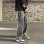 Smoke Gray Men's Loose Wide-leg Straight Jeans