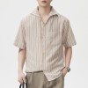 Men's Short-Sleeve American-Style Trendy Loose Shirt
