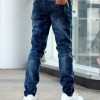 Slim Fit Stretch Men's Youth Blue Casual Pants