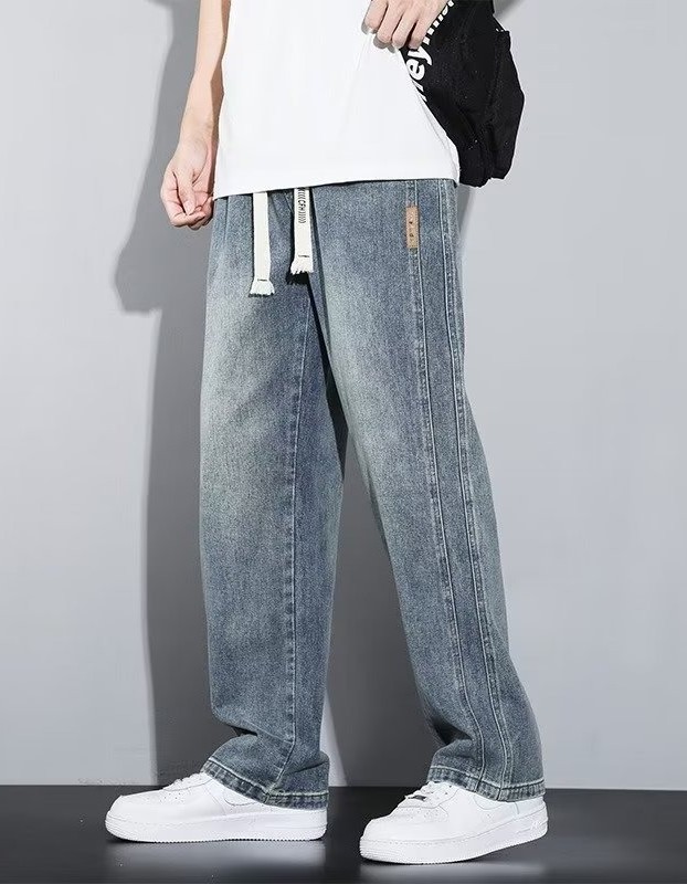 High-looking Comfortable Straight Loose Wide-leg Men's Casual Jeans