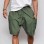 Casual Men's Loose Big Pocket Cargo Green Shorts