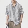 Men's Short-Sleeve American-Style Trendy Loose Shirt