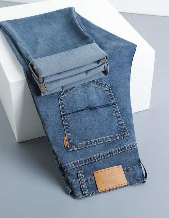 Fashion Personality Tencel Ultra-thin Jeans Men