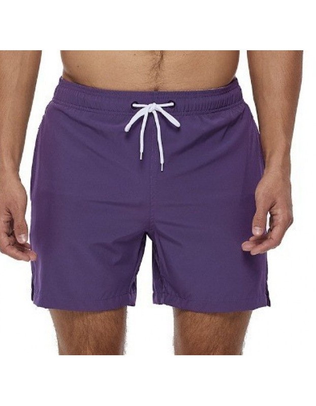 Summer Men's Solid-Colored Athletic Casual Cropped Shorts