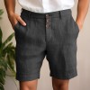 Comfortable And Breathable Cotton-blend Shorts For Leisure And Vacation