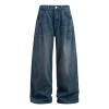 Light-blue Washed-in-wash-and-wear Jeans For Men That Go With Everything