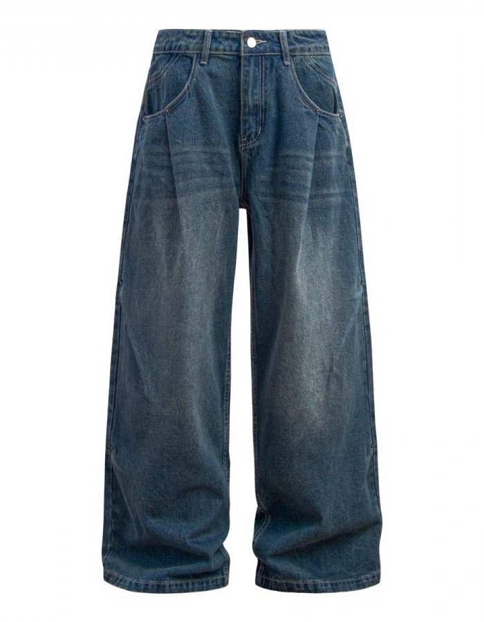 Light-blue Washed-in-wash-and-wear Jeans For Men That Go With Everything