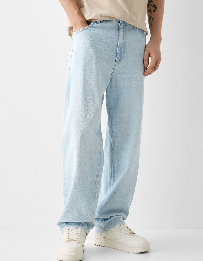 Creative Casual Versatile Men's Straight Jeans