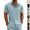 Men's Casual Loose-fit Workwear Short-Sleeve Lapel Shirt