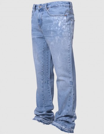 Men's Fashion Stretch Embroidery Straight-leg Denim Straight-leg Pants
