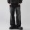 Mens Straight Leg Loose Fit Wide Leg Jeans