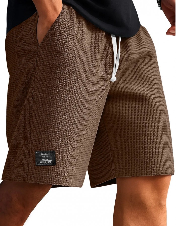 Waffle-Weave Cropped Pants Mens Mid-Years Pants
