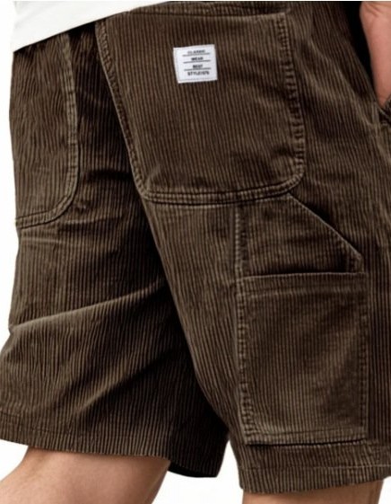 Men's Multi-Pocket Workwear Vintage Corduroy Shorts