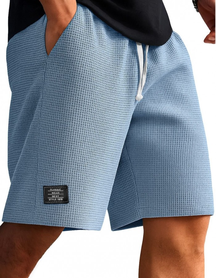Waffle-Weave Cropped Pants Mens Mid-Years Pants