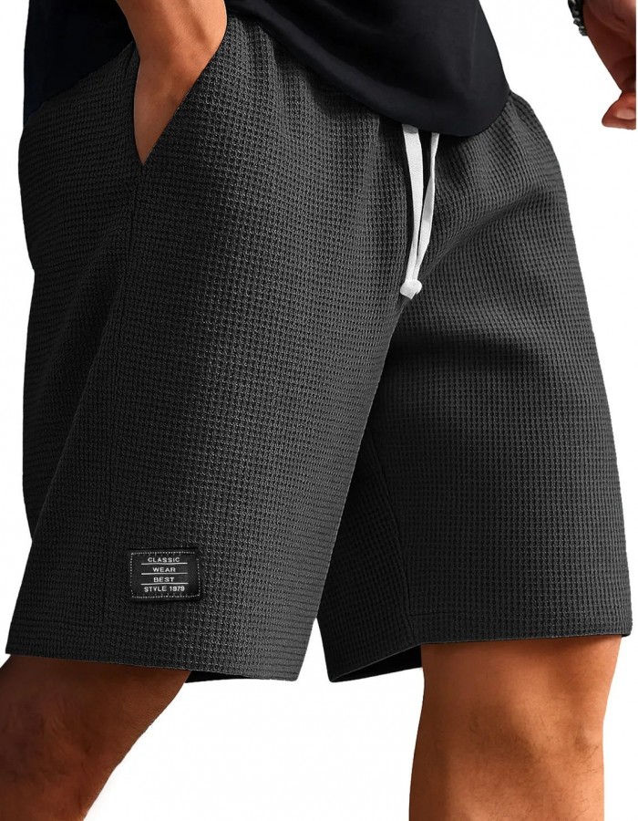 Waffle-Weave Cropped Pants Mens Mid-Years Pants